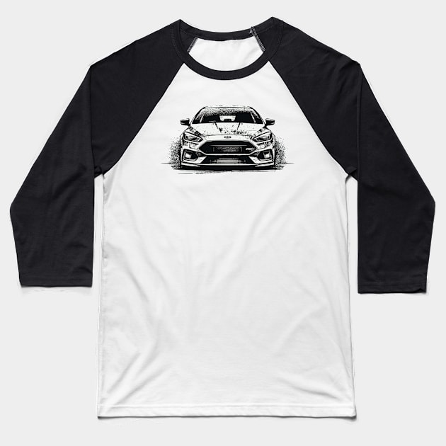 Ford Focus Baseball T-Shirt by Vehicles-Art